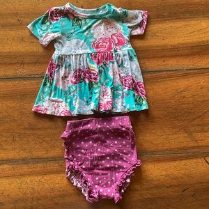 POSH PEANUT | bamboo dress with bloomers | 18-24 months